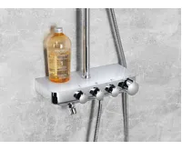 AQUALINE FARRAO sprchový sloup s baterií a napouštěním, chrom (5)