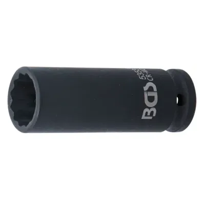 BGS Hlavice nástrčná silová, dvanáctihranná, prodloužená, 12,5 mm (1/2"), 21 mm
