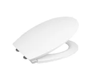 Samozavírací WC sedátko slim, duroplast, bílé, s odnímatelnými panty CLICK