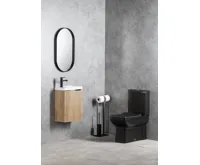 CREAVIT LARA WC kombi, spodní/zadní odpad, černá mat (6)