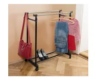 HomeLife Pojízdný stojan na šaty Double (2)