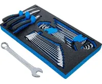 BGS Pěnová vložka pro BGS 2002, Očkoploché klíče, kleště a zahnuté klíče, 31dílná (1)