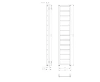 SAPHO METRO LIGHT otopné těleso 300x1500 mm, bílá (7)