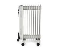 Přenosný Olejový Radiátor | 800 / 1200 / 2000 W | 9 Fins | Nastavitelný termostat | 3 Nastavení Teploty | Ochrana proti převrácení | Bílá (3)