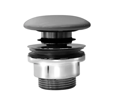 GSI GSI umyvadlová výpust 5/4“, click-clack, keramická zátka, 5-65mm, cenere mat