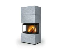 ROMOTOP Designový krb CARA C 20 s děleným sklem, kámen ROMOTOP Designový krb CARA C 20 s děleným sklem, kámen