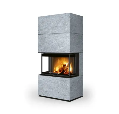 ROMOTOP Designový krb CARA C 20 s děleným sklem, kámen
