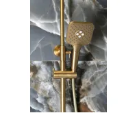 SAPHO Sprchový sloup s termostatickou baterií, zlato mat (5)