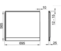 Ravak Panel A boční Magnolia L 75 snowwhite (2)