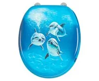 AQUALINE FUNNY WC sedátko s potiskem delfíni (1)