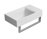 GSI NUBES keramické umývátko 40x23cm, broušená spodní hrana, bez otvoru, pravé/levé, bílá mat (5)