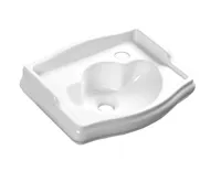 KERASAN RETRO keramické umývátko 41x30cm, otvor pro baterii vpravo, bílá