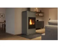 HS Flamingo Krbová kamna AQUAFLAM ® 17 s výměníkem - šedá, manuální regulace (11)
