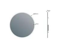 SAPHO VISO kulaté zrcadlo s LED osvětlením ø 90cm (9)