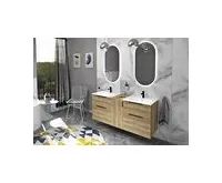 SAPHO CIRASA umyvadlová skříňka 59,2x64x46cm, dub Alabama (1)