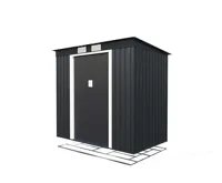 Zahradní domek ZEUS 2A 2,43 m2 antracit + podlahová konstrukce ZEUS 2A IWH-10230005 + IWH- Zahradní domek ZEUS 2A 2,43 m2 antracit + podlahová konstrukce ZEUS 2A IWH-10230005 + IWH-