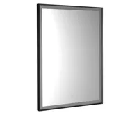 AQUALINE CORNA zrcadlo s LED osvětlením 60x80cm, dotykový senzor, stmívatelné, černá mat AQUALINE CORNA zrcadlo s LED osvětlením 60x80cm, dotykový senzor, stmívatelné, černá mat