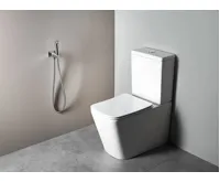 SAPHO Nástěnný ventil s ruční bidetovou sprškou a bezpečnostní pojistkou,hranatý,chrom (5)