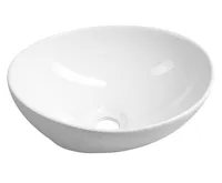 AQUALINE Keramické umyvadlo na desku, 42x34cm, bílá