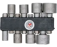 BGS Bity s hlavicí 5-13 mm, 1/4", 8 dílů (1)