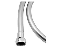 SAPHO SOFTFLEX plastová sprchová hadice, 100cm, metalická stříbrná/chrom (1)