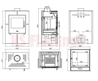 HS Flamingo Krbová kamna FLAMINGO ® EVENES šedá (5)