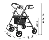 HomeLife Čtyřkolové chodítko COMFORT 2v1 (1)