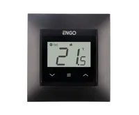 ENGO Controls Wi-Fi termostat E55-B vhodný do rámečku 55x55, černý, ENGO Smart, TUYA ENGO Controls Wi-Fi termostat E55-B vhodný do rámečku 55x55, černý, ENGO Smart, TUYA