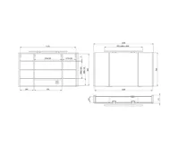 SAPHO LUCIE galerka s LED osvětlením, 126x70x17cm, bílá (8)