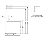 POLYSAN MOLA termostatický sprchový panel rohový 210x1300mm, bílá (7)
