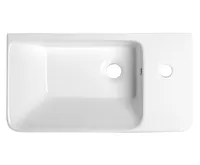SAPHO LUXA keramické umývátko 55x30cm, bílá (3)