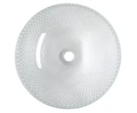 SAPHO PUKETA skleněné gravírované umyvadlo na desku Ø 42cm, čirá (7)