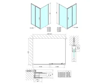POLYSAN EASY sprchové dveře 1200mm, sklo Brick (5)