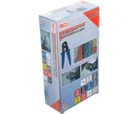 BGS Krimpovací kleště pro kabelové dutinky 0,25–10 mm2 | se soupravou kabelových dutinek 0,5–1 (8)