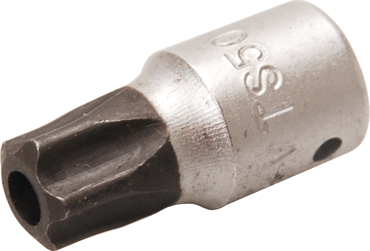 Bgs hlavice zástrčná 1/4" ts50 (5ti hvězda), s vrtáním