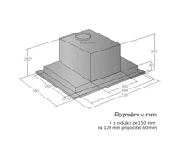 CATA Odsavač par EMPIRE VD 215060 Bílá (1)