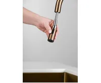 SAPHO FLAWO stojánková dřezová baterie s výsuvnou sprškou, měď mat (4)