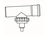 ALMEVA STARR revizní T-kus 315mm s odtokem