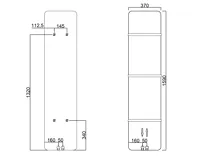 SAPHO TABELLA otopné těleso 370x1590mm, bílá mat (7)