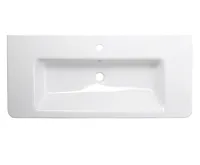 SAPHO CITY keramické umyvadlo hranaté 100x45cm, bílá (3)