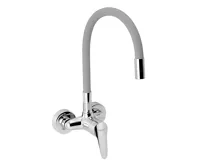 NOVASERVIS Dřezová baterie s elastickým ramenem 100mm, stříbrošedá-chr. - 94484,0S