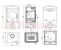 HS Flamingo Krbová kamna FLAMINGO ® VEGA dlažba Bělený dub (3)