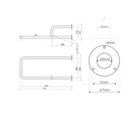 SAPHO HANDICAP opěrné madlo LEVÉ 500mm, nerez lesk (5)