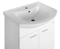 AQUALINE ZOJA umyvadlová skříňka 61,5x74x32cm, bílá, 2x dvířka (4)