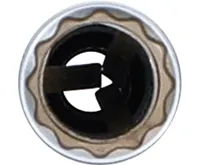 BGS Hlavice nástrčná pro zapalovací svíčky s pružinou 3/8" x 14mm,12.ti hranná,Chrom Vanadium (2)