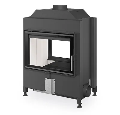 ROMOTOP Průhledová krbová vložka HEAT T 4G 70.50.06, Černý Igniton