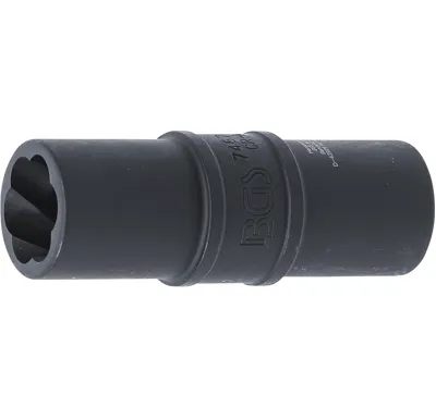 BGS Speciální otočný bit pro povolení poškozených šroubů 17 mm, 12,5 mm (1/2")