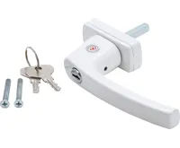 BGS Okenní klika, uzamykatelná, bílá BGS Okenní klika, uzamykatelná, bílá