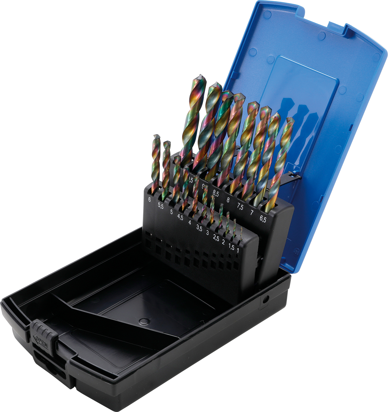 Bgs vrtáky hss 1,0 - 10,0 mm, 19 dílů, s cobalt. povrchem