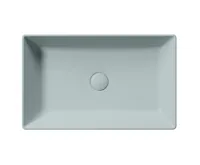 GSI KUBE X keramické umyvadlo na desku, 60x37cm, ghiaccio mat (3)
